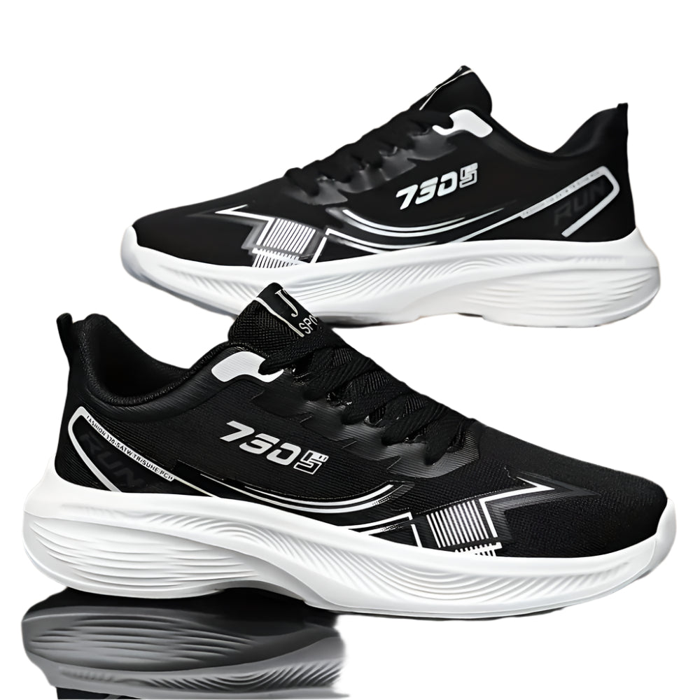 Mens Breathable Low Top Lace Up Round Toe Trainers