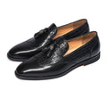 Mens Leather Breathable Loafers
