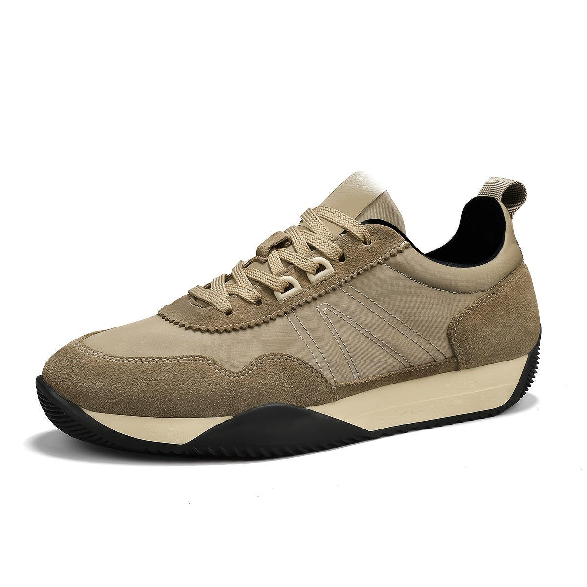 Mens Breathable Low Top Lace Up Round Toe Trainers