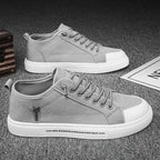 Mens Canvas Breathable Cushioned Lace Up Trainers