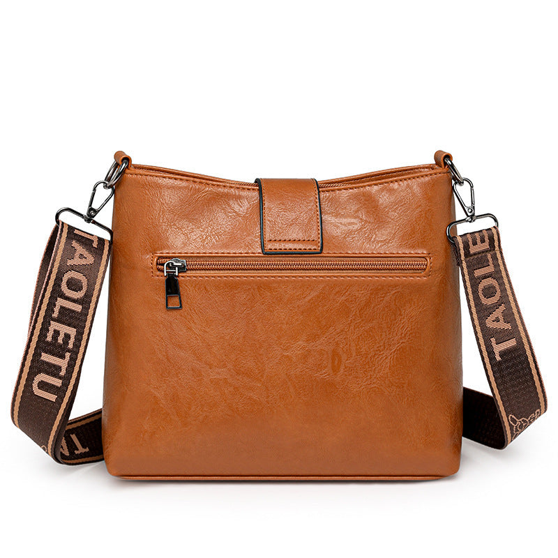 Womens Retro Bucket Shoulder Messenger Bag