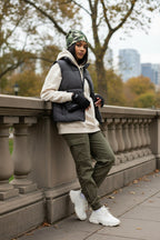 Digital Green Camo Adventure Beanie - Double-Layered Outdoor Streetwear by StayClothed.com