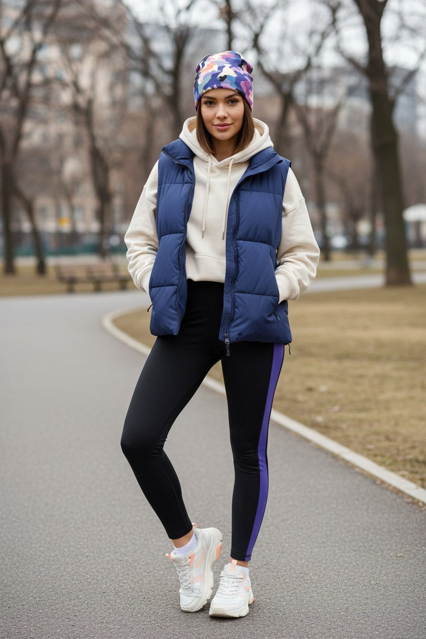 Purple Pink Camo Adventure Beanie - Double-Layered Outdoor Streetwear by StayClothed.com