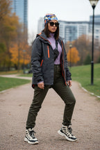Blue Purple Camo Adventure Beanie - Double-Layered Outdoor Streetwear by StayClothed.com