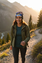 Blue Purple Camo Adventure Beanie - Double-Layered Outdoor Streetwear by StayClothed.com