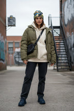 Blue Green Camo Adventure Beanie - Double-Layered Outdoor Streetwear by StayClothed.com