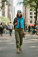 Blue Pink Camo Adventure Beanie - Double-Layered Outdoor Streetwear by StayClothed.com