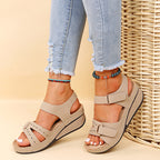 Womens Breathable Platform Wedge Heel Sandals