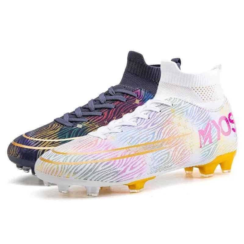 Mens Leather Upper Football Shoes