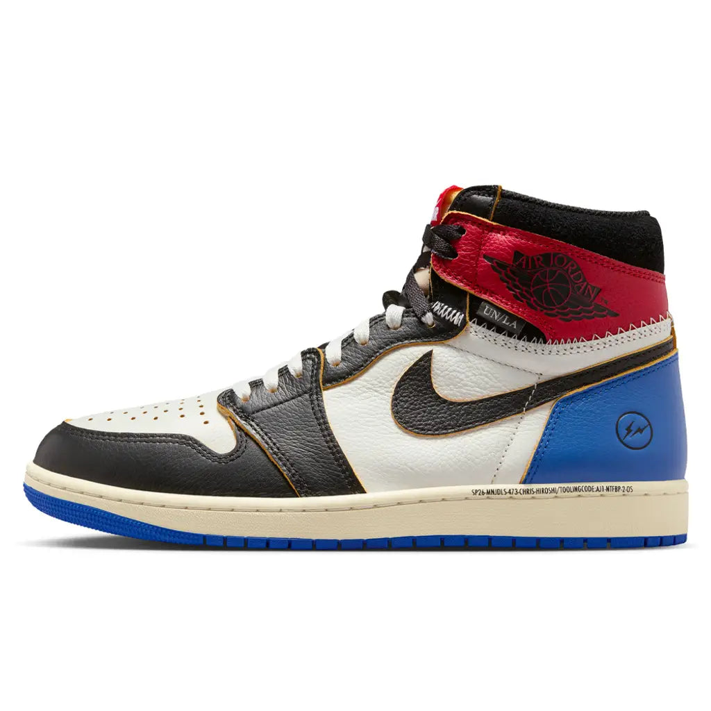 Air Jordan 1 Retro High OG SP Fragment X Union LA Varsity Red Sport Royal Trainers