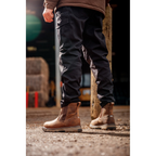 Caterpillar Cat Pelton Steel Toe S1P HRO SRA Safety Work Dealer Boots Dark Beige