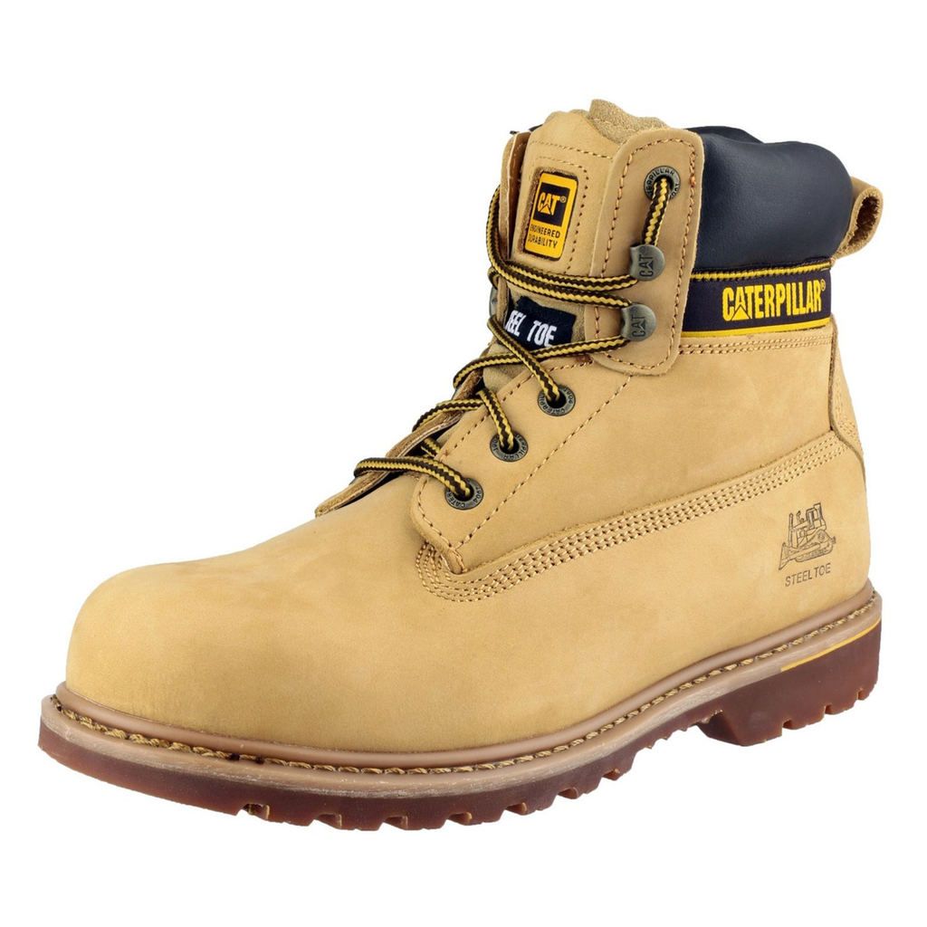 Caterpillar Cat Holton Steel Toe S3 HRO SRC Work Safety Boots With Midsole