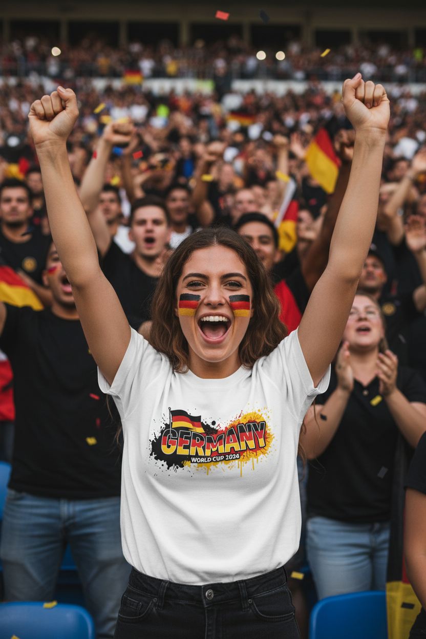 Germany World Cup 2026 T-Shirt - Bold Graffiti Flag Design by StayClothed.com