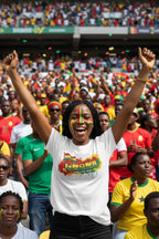 Ghana World Cup 2026 T-Shirt - Bold Graffiti Flag Design by StayClothed.com