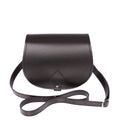 Zatchels Graphite Handmade Leather Saddle Bag