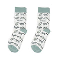Bare Kind Green Cat Pet Pair Bamboo Sock Set