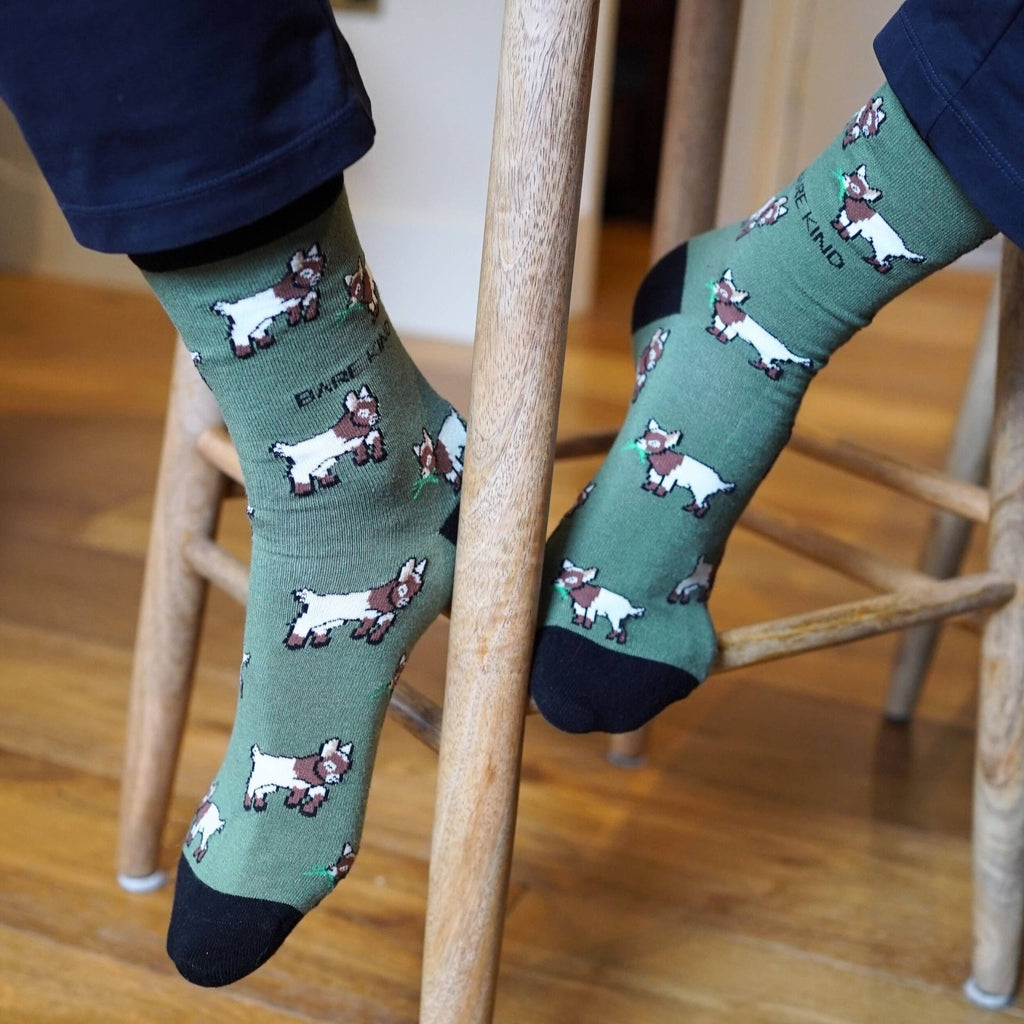 Bare Kind Save the Goats Bamboo Socks