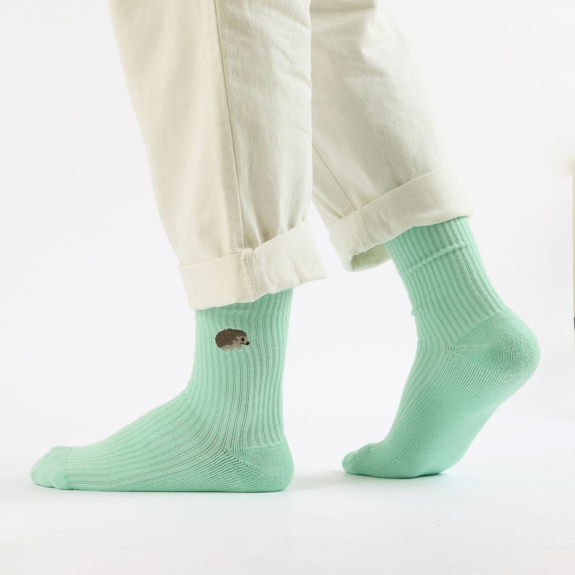 Bare Kind Save the Hedgehog Ribbed Bamboo Socks