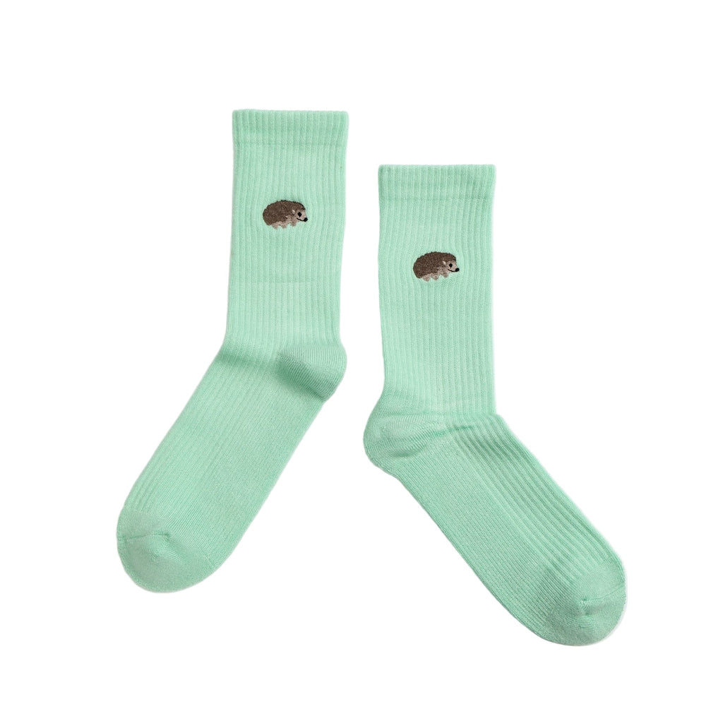 Bare Kind Save the Hedgehog Ribbed Bamboo Socks