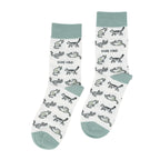 Bare Kind Save the Green Cat Bamboo Socks