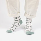 Bare Kind Green Cat Pet Pair Bamboo Sock Set