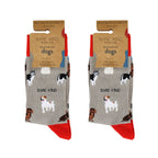 Bare Kind Grey Dog Pet Pair Bamboo Sock Set