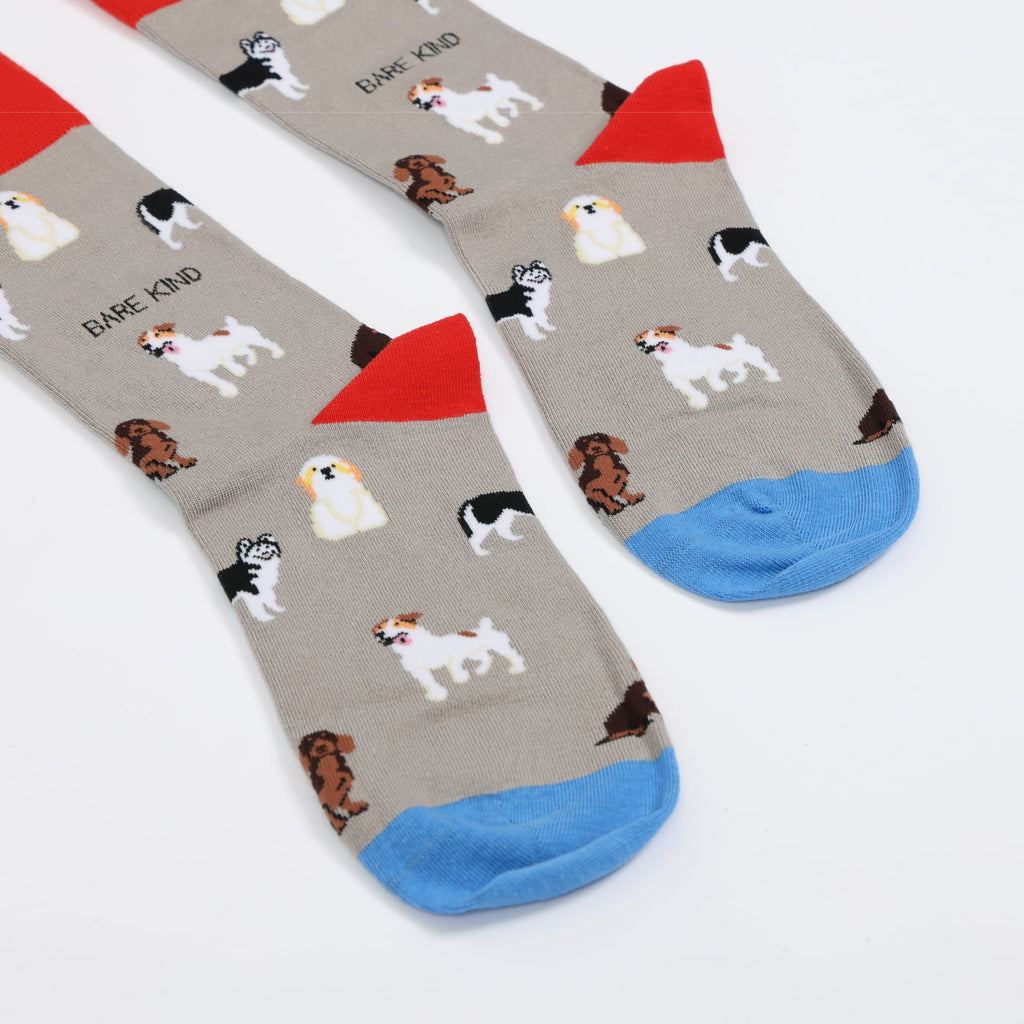Bare Kind Grey Dog Pet Pair Bamboo Sock Set