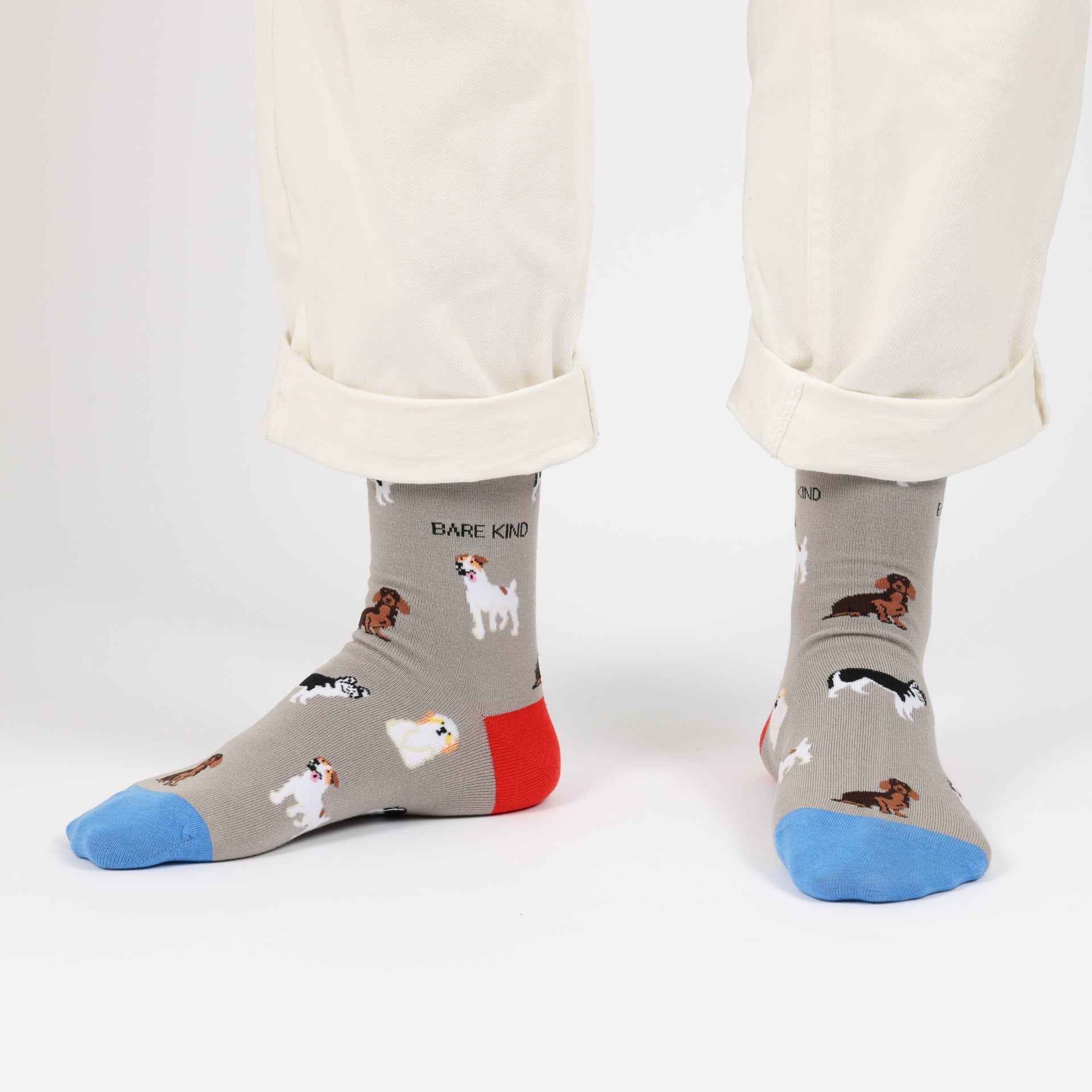 Bare Kind Grey Dog Pet Pair Bamboo Sock Set