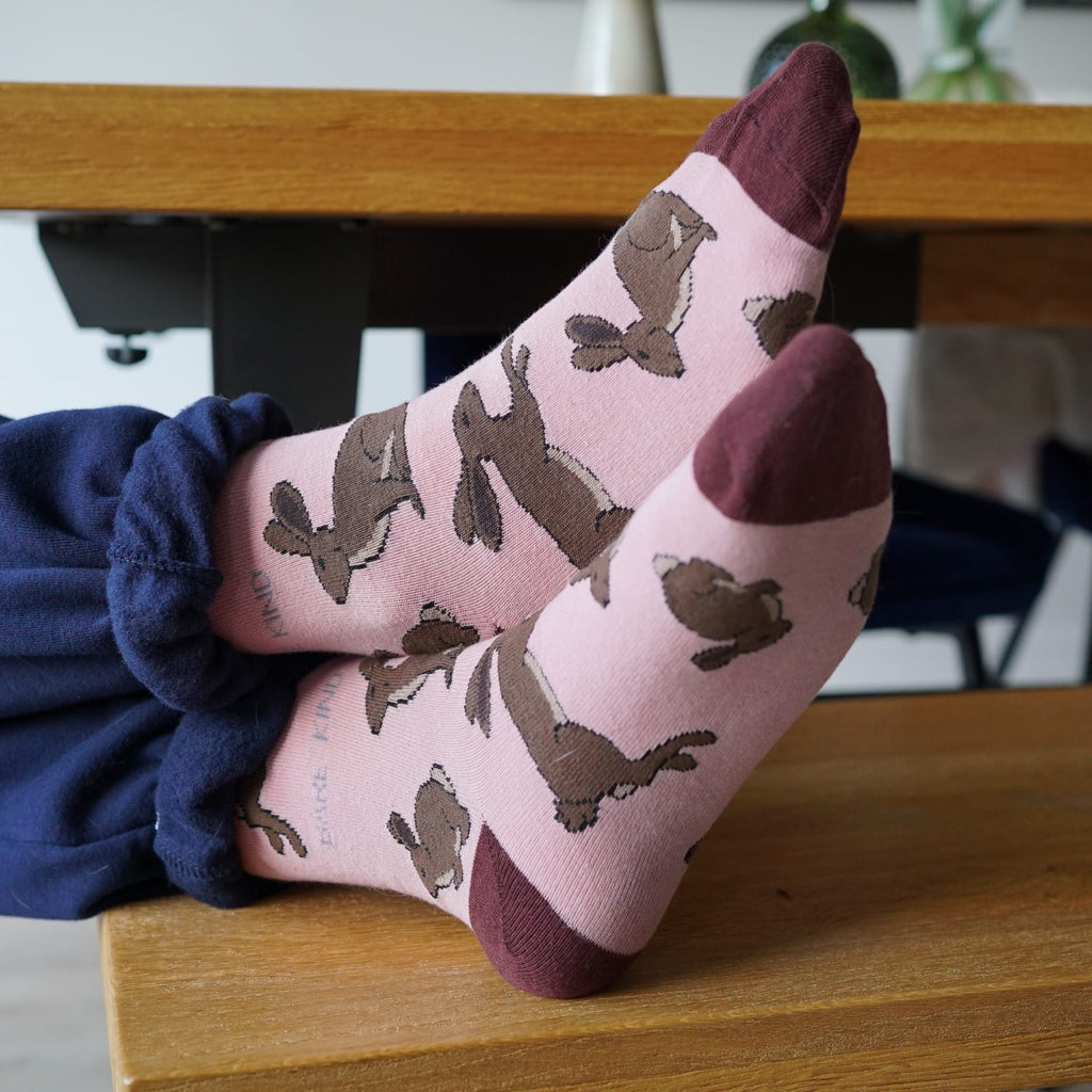 Bare Kind Save the Hares Bamboo Socks