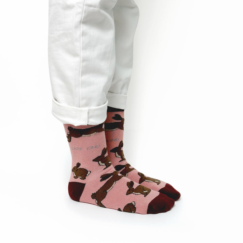 Bare Kind Save the Hares Bamboo Socks