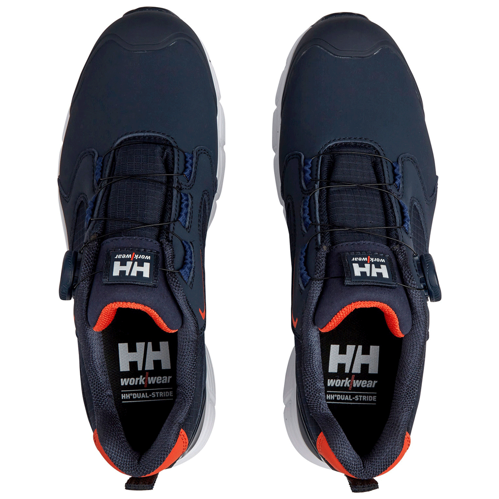 Helly Hansen 78355 Kensington Mxr Low BOA S3L Safety Trainers Black/White / Navy/Orange