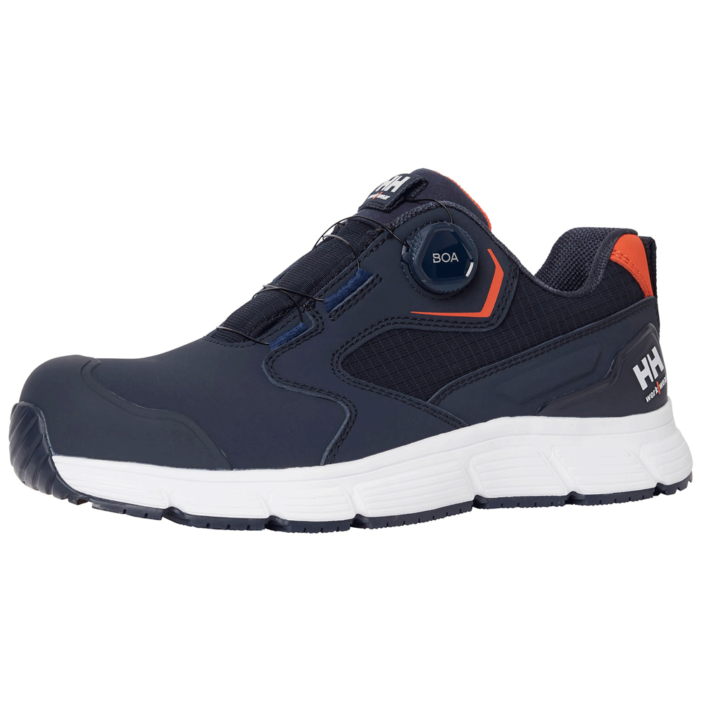 Helly Hansen 78355 Kensington Mxr Low BOA S3L Safety Trainers Black/White / Navy/Orange