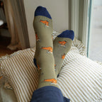Bare Kind Save the Green Highland Cow Bamboo Socks