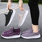 Womens Non Slip Breathable Lightweight Slip On Running Trainers