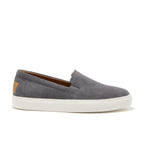 Hugs & Co Mens Slip-on Sneakers Slate Grey Suede