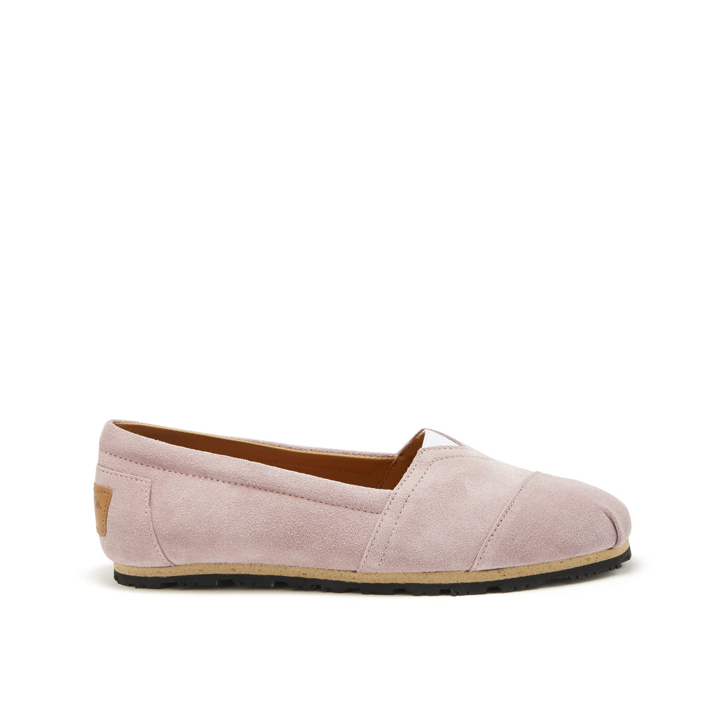 Hugs & Co Womens Chukka Espadrilles Powder Pink Suede
