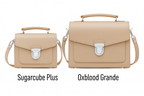 Zatchels Iced Coffee Sugarcube handbag size guide view