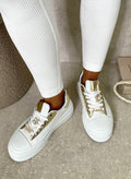 Platform Lace Up Running Trainers