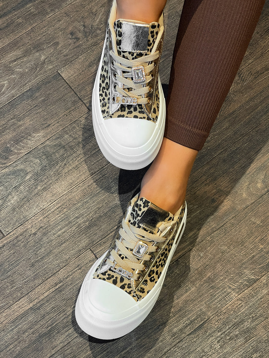 Platform Lace Up Running Trainers