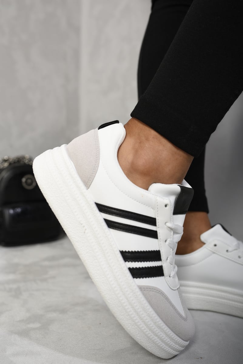 Lace Up Black Trainers