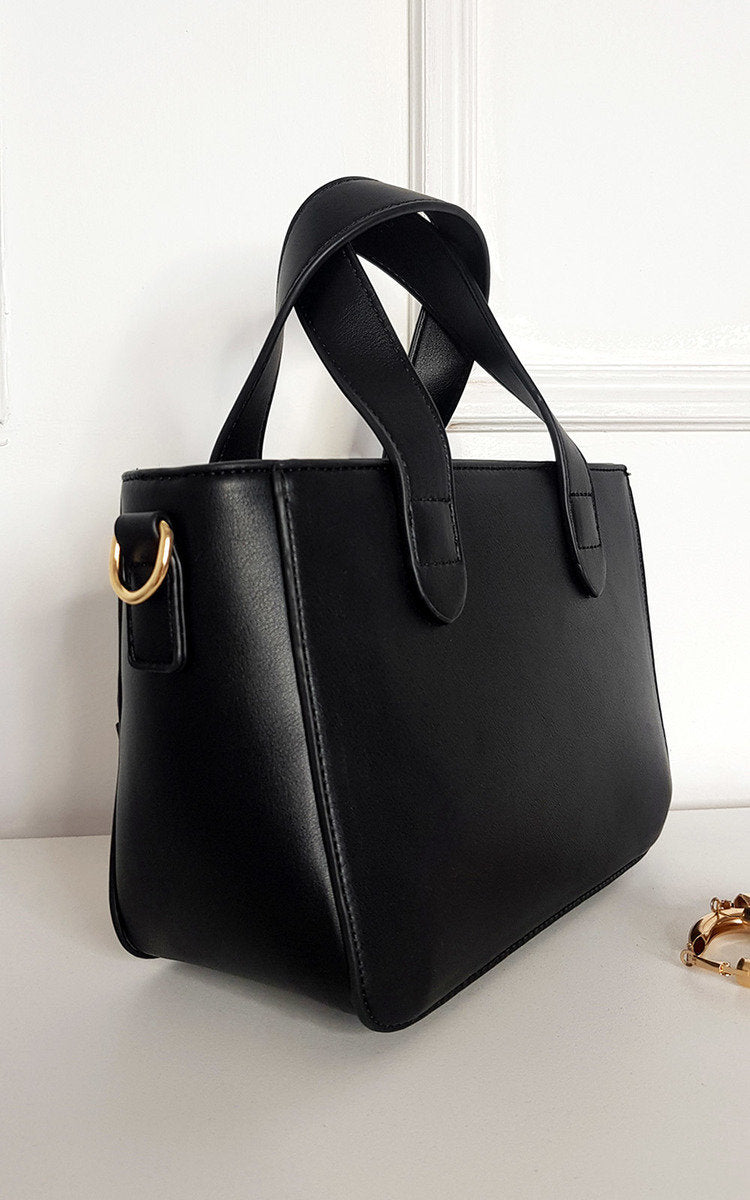 Claire Faux Leather Handbag With Statement Chain