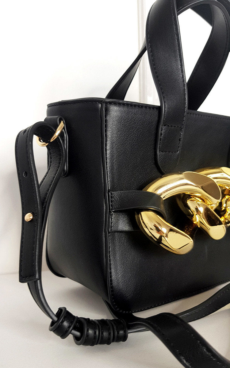 Claire Faux Leather Handbag With Statement Chain