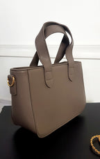 Claire Faux Leather Handbag With Statement Chain