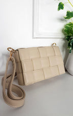 Serena Padded Faux Leather Shoulder Bag With Chain