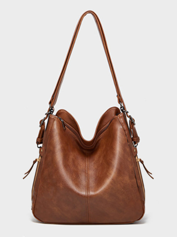 PU Shoulder Tote Messenger Bag
