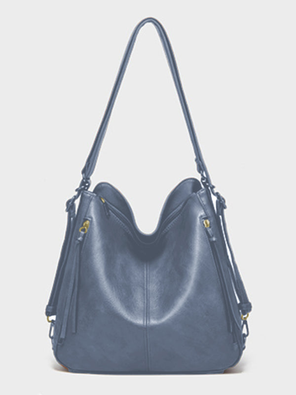 PU Shoulder Tote Messenger Bag