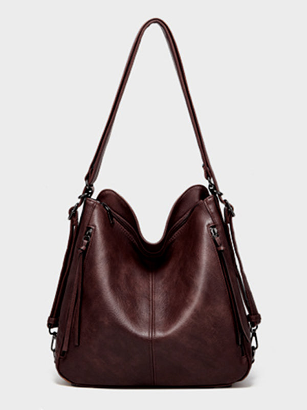PU Shoulder Tote Messenger Bag