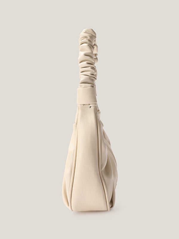 Womens Cloud Pleat Baguette Shoulder Bag