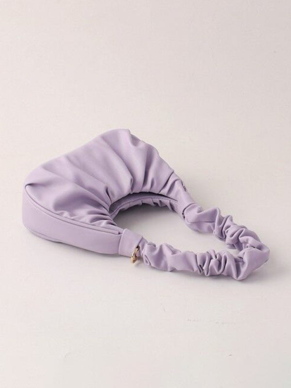 Womens Cloud Pleat Baguette Shoulder Bag