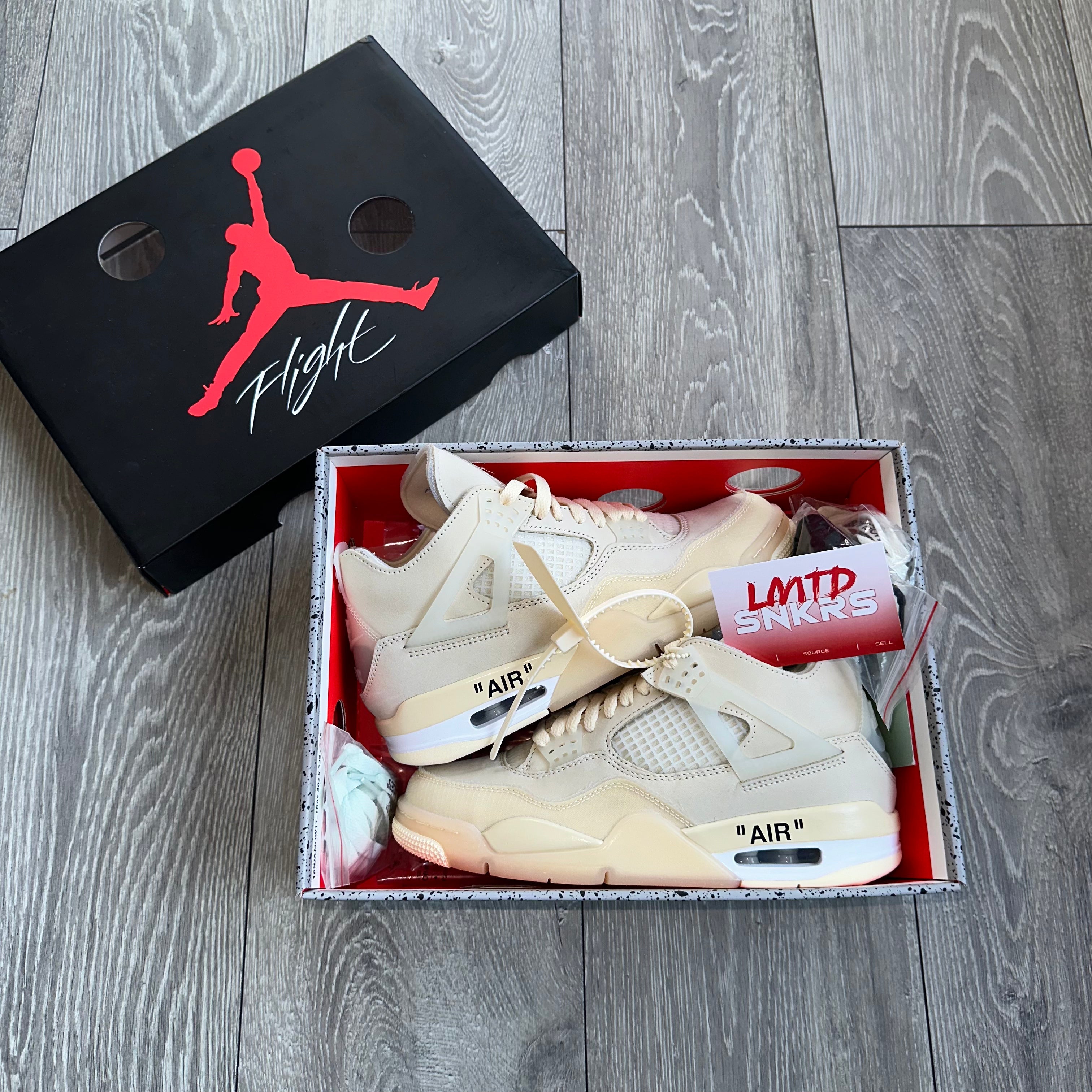 Air Jordan 4 Retro Off-White Sail Trainers